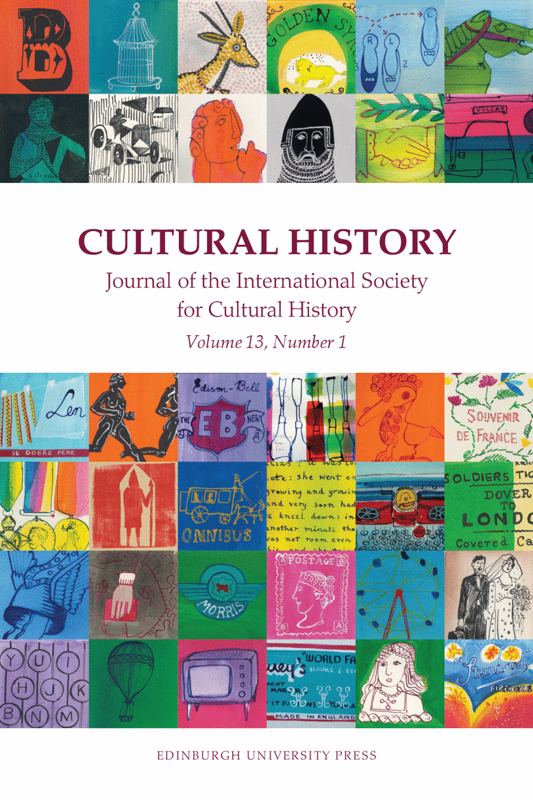 April issue of the Cultural History journal